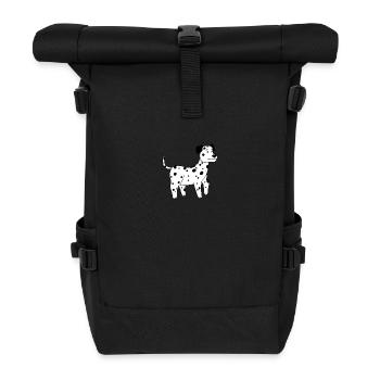 Dalmatian - Roll Top Backpack - black - Front