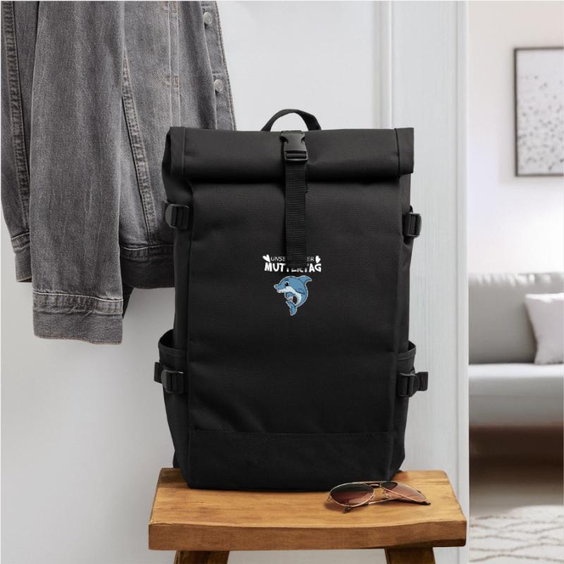 Muttertag Geschenk - Unser erster Muttertag Rolltop Rucksack