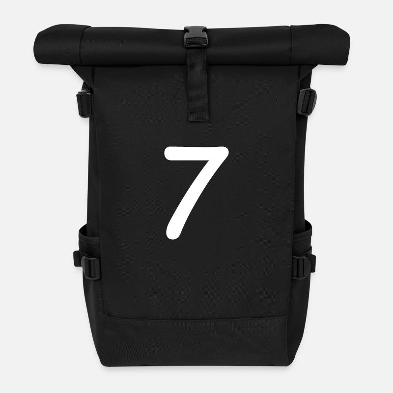 7 - Rolltop Rucksack - Schwarz