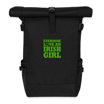 Everyone loves an irish girl - Roll Top Backpack - black - Front