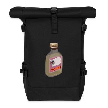 Vodka bottle - Roll Top Backpack - black - Front
