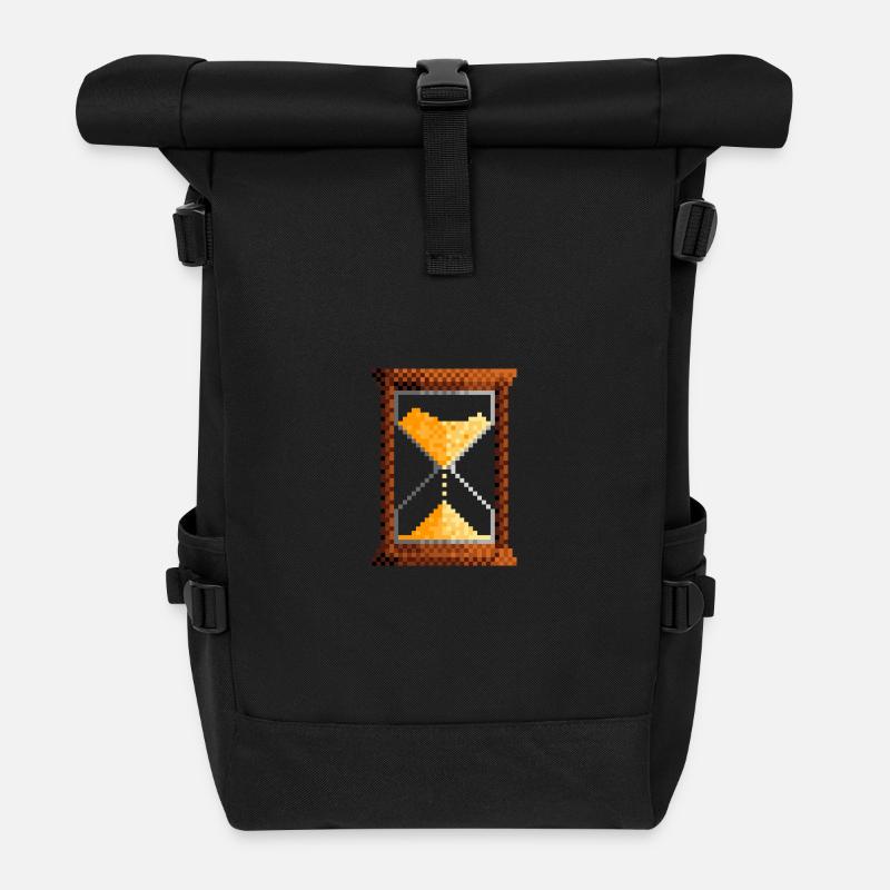 Hourglass - Roll Top Backpack - black