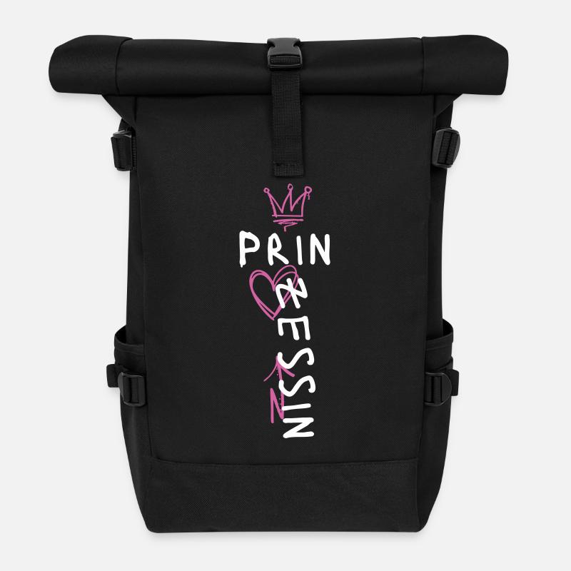 Princess Street Style Design - Roll Top Backpack - black