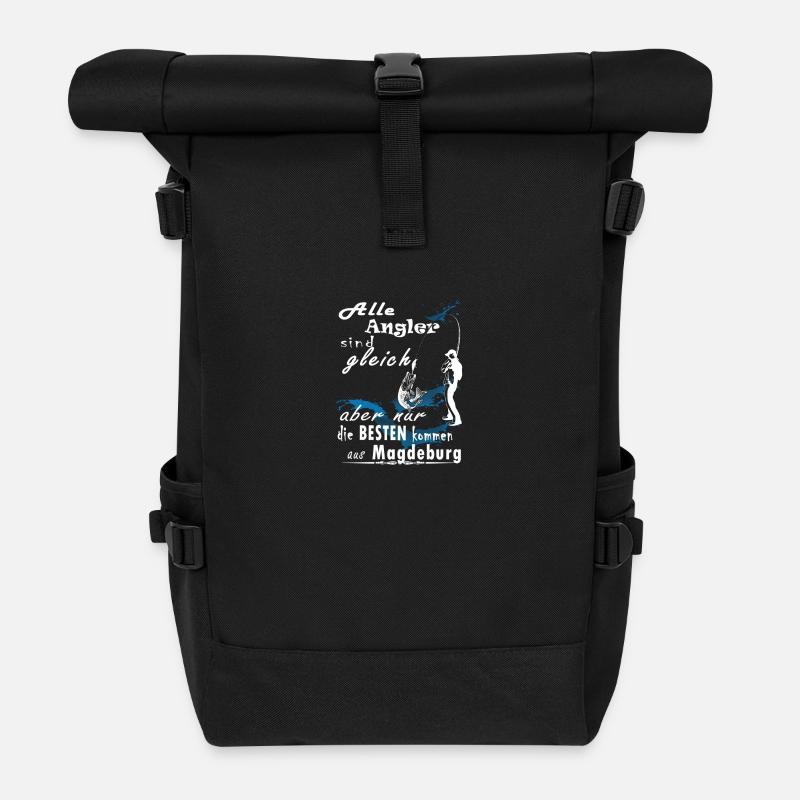 Magdeburg - Rolltop Rucksack - Schwarz
