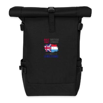 Moitié britannique moitié luxembourgeois - Sac à dos roll top - noir - Devant