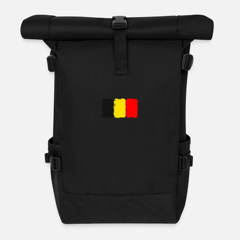 Belgien - Rolltop Rucksack - Schwarz