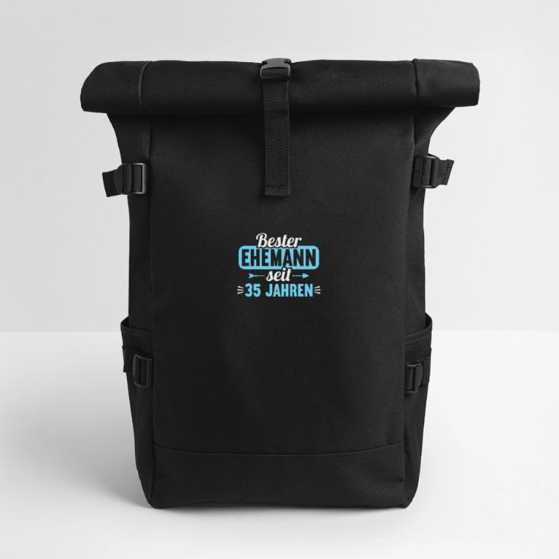 Beste Ehefrau Bester Ehemann seit 35 Jahren Rolltop Rucksack