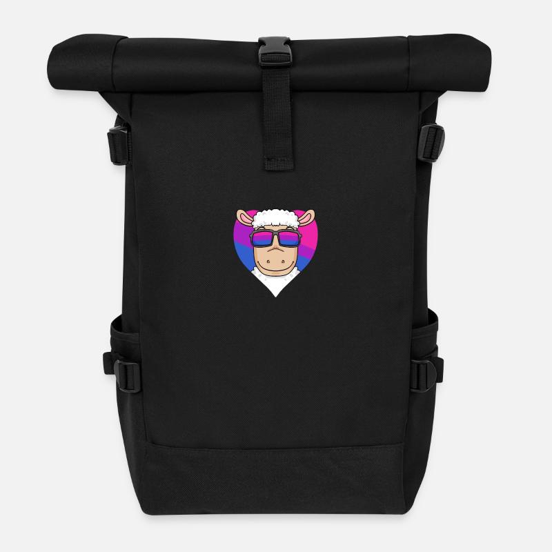 Bisexuell Schaf Geschenk - Rolltop Rucksack - Schwarz