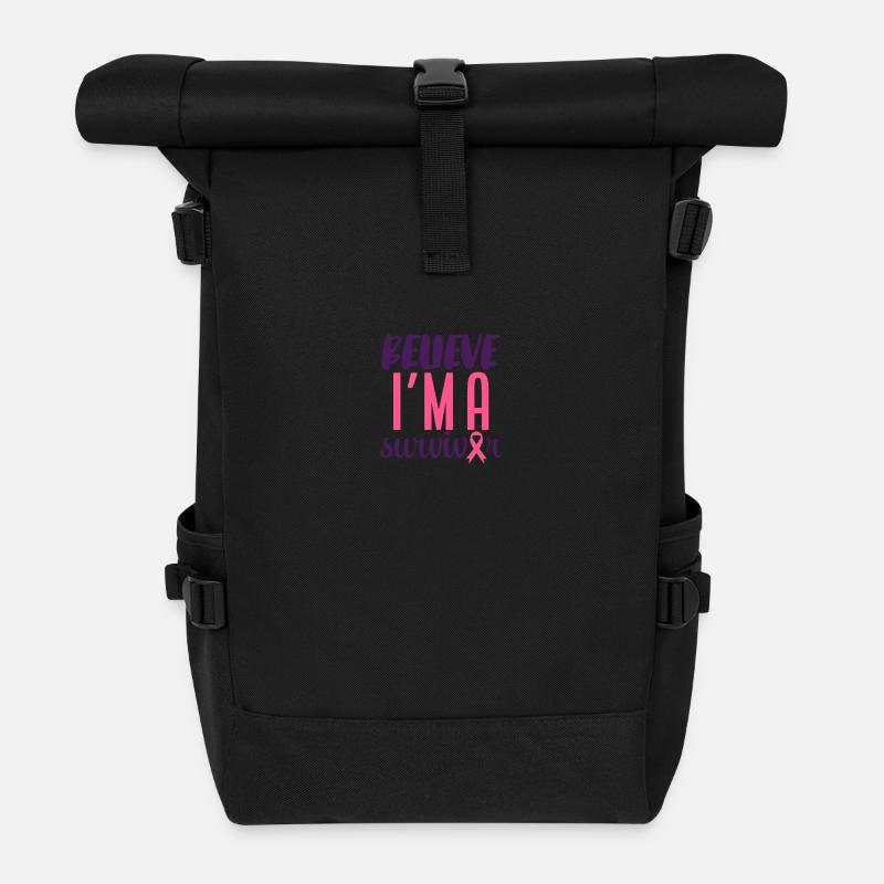 Croyez que je suis un survivant - Sac à dos roll top - noir