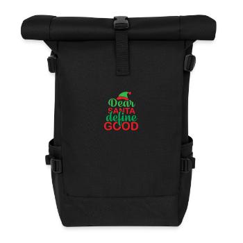 Drôle Cher Père Noël définir bien - Sac à dos roll top - noir - Devant