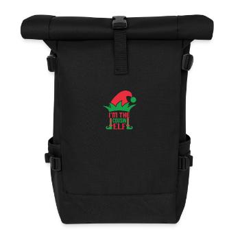 I'm the cousin elf - Roll Top Backpack - black - Front