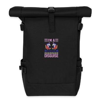 Ich bin ein verkleidetes Einhorn Unicorn - Rolltop Rucksack - Schwarz - Vorne
