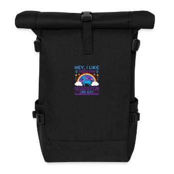 Licorne Hey J’aime les Licornes - Sac à dos roll top - noir - Devant
