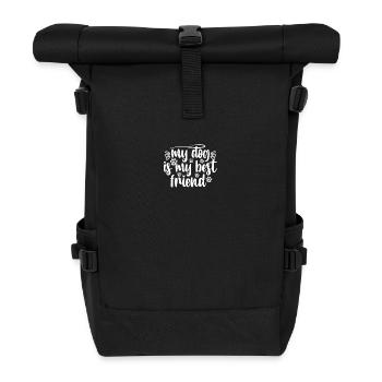 Mon chien est mon meilleur ami - Sac à dos roll top - noir - Devant