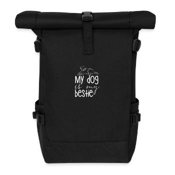 Mon chien est mon meilleur ami - Sac à dos roll top - noir - Devant