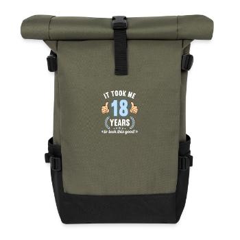 it took me 18 Years to look this good 18 Birthday - Roll Top Backpack - olive/black - Front