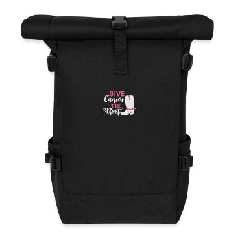 Donnez au cancer le laissez-passer de course - Sac à dos roll top - noir - Devant
