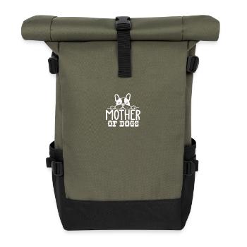 Mère de chiens - Sac à dos roll top - olive/noir - Devant