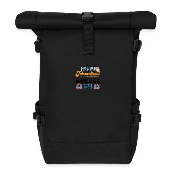 Alles Gute zum intern. Tag der Krankenschwestern - Rolltop Rucksack - Schwarz - Vorne