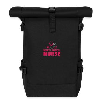 KRANKENSCHWESTER Medical Surgical Nurse - Roll Top Backpack - black - Front