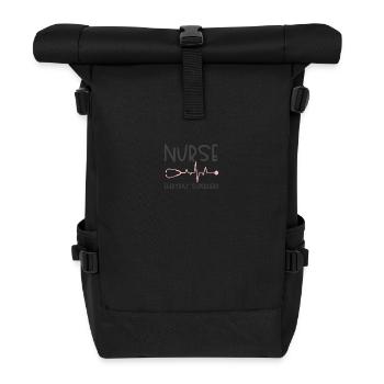 Nurse Superheroine of Everyday Life - Roll Top Backpack - black - Front