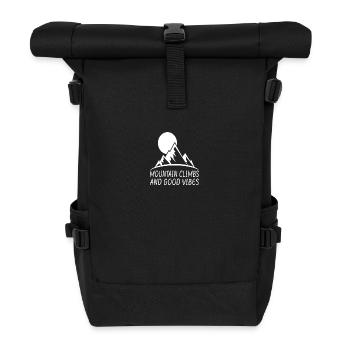Hiking Hikers Camping funny saying - Roll Top Backpack - black - Front