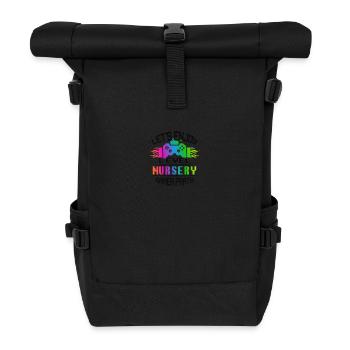 Level NURSERY keep calm and game on - Rolltop Rucksack - Schwarz - Vorne