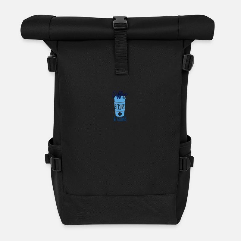 KRANKENSCHWESTER Pflegerin - Rolltop Rucksack - Schwarz