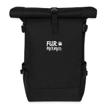Fur Mom - Roll Top Backpack - black - Front