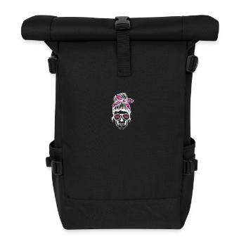 Brustkrebs Schmetterlinge - Rolltop Rucksack - Schwarz - Vorne