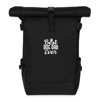 Best dog dad of all time - Roll Top Backpack - black - Front