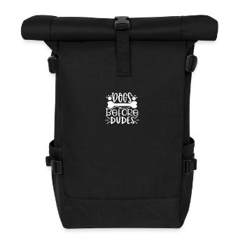 Chiens devant les gars - Sac à dos roll top - noir - Devant