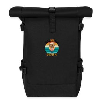 Best dog dad of all time - Roll Top Backpack - black - Front