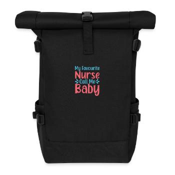 Gesundheit und Krankenpflegerin - Rolltop Rucksack - Schwarz - Vorne