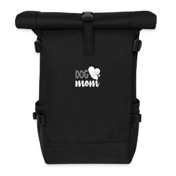 Maman chien - Sac à dos roll top - noir - Devant