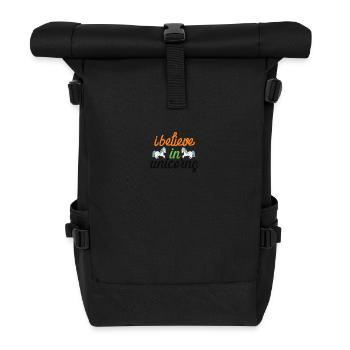 I believe in unicorn unicorn - Roll Top Backpack - black - Front