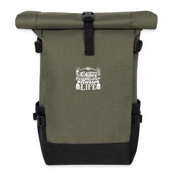 Chaos Coordinator Nurse - Roll Top Backpack - olive/black - Front