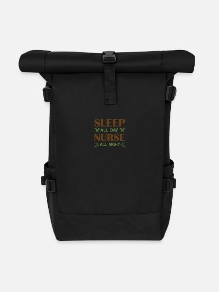 KRANKENSCHWESTER Pflegerin - Rolltop Rucksack - Schwarz