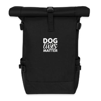 Dog lives matter - Roll Top Backpack - black - Front