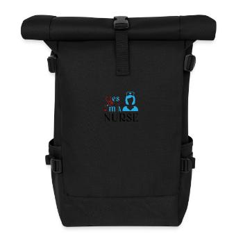 Ja, ich bin eine Krankenschwester - Rolltop Rucksack - Schwarz - Vorne
