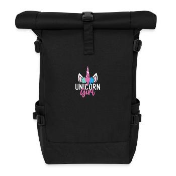 Licorne Fille Licorne - Sac à dos roll top - noir - Devant