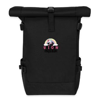 Unicorn Squad Unicorn - Rolltop Rucksack - Schwarz - Vorne