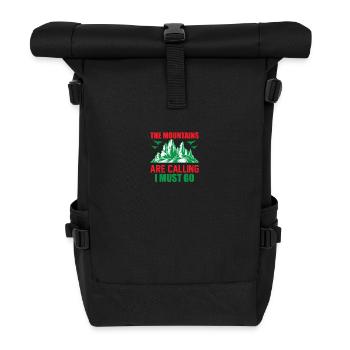Camping Camper Nature dicton drôle - Sac à dos roll top - noir - Devant