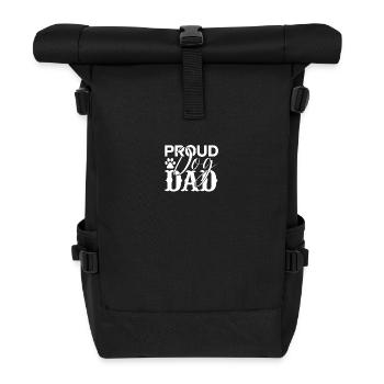 Proud dog dad - Roll Top Backpack - black - Front
