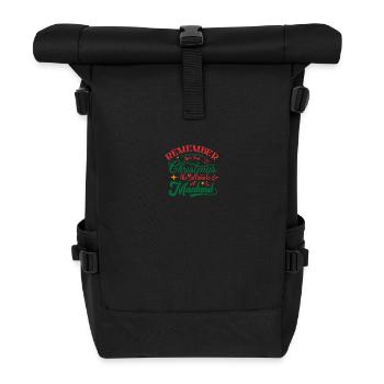 Remember the first Christmas Ugly Christmas - Rolltop Rucksack - Schwarz - Vorne