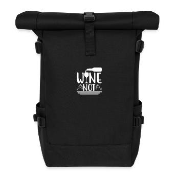 Wine not - Roll Top Backpack - black - Front
