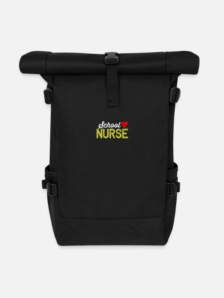 Schulkrankenschwester - Rolltop Rucksack - Schwarz