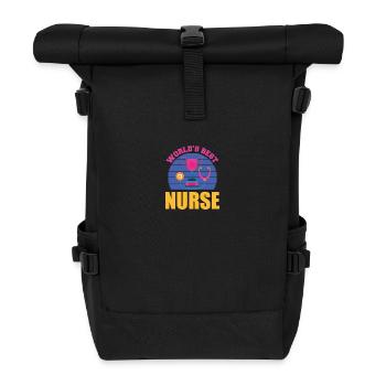 NURSE Nurse - Roll Top Backpack - black - Front