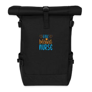NURSE Nurse - Roll Top Backpack - black - Front