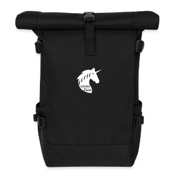 Unicorns exist Unicorn - Roll Top Backpack - black - Front